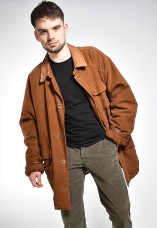 VINTAGE MARLBORO CLASSICS SUEDE MULTI POCKET JACKET