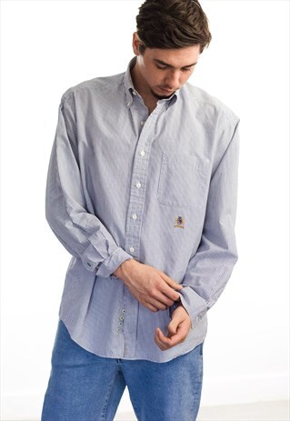 VINTAGE TOMMY HILFIGER LOGO SHIRT 90S X 9.6
