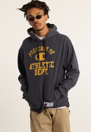 VINTAGE CHAMPION PRINT LOGO HOODIE