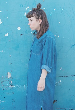 VINTAGE 90'S OVERSIZED DENIM DRESS