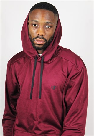 RETRO / CHAMPION / MAROON SILK HOODIE