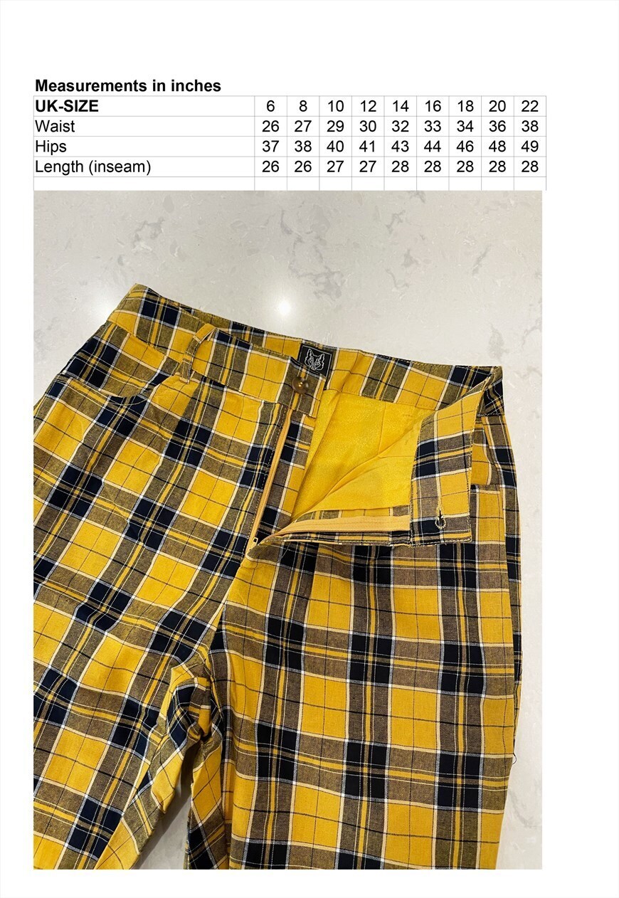 Plaid pants best sale size 16