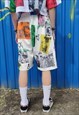 GAY BOARD SHORTS LGBT SUPPORT PANTS LOVE IS PRIDE OVERALLS