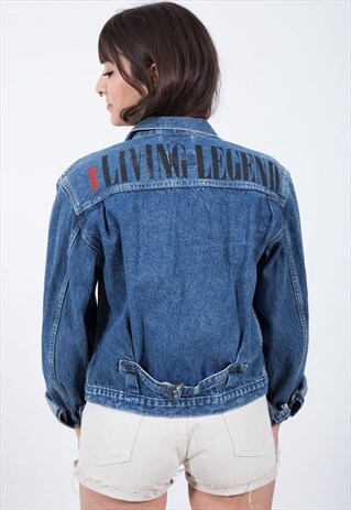 VINTAGE 80S CLASSIC LEVI'S BASIC DENIM JACKET / S6341