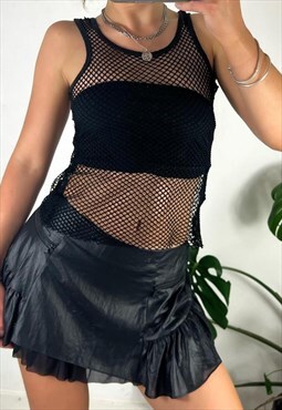 Vintage 90s Knitted Mesh Top