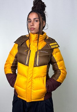 Yellow y2ks Mont Bell EX 800 Puffer Jacket Coat