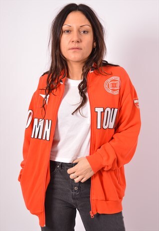 VINTAGE DIADORA TRACKSUIT TOP JACKET RED
