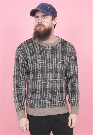 VINTAGE CHECK PATTERNED JUMPER /R6183