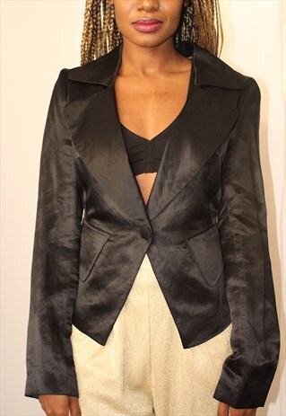 VINTAGE TOPSHOP SILKY CROPPED JACKET