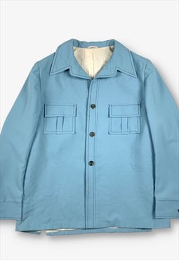60s big 'n tall casual overcoat jacket sky blue BV20522