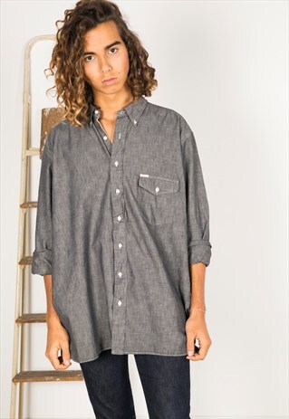 VINTAGE 80S POLO RALPH LAUREN SHIRT / R0206