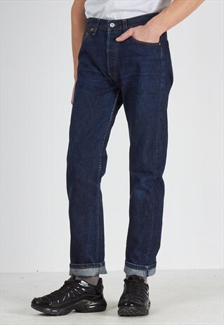 VINTAGE NAVY LEVI'S 501 FIT DENIM JEANS