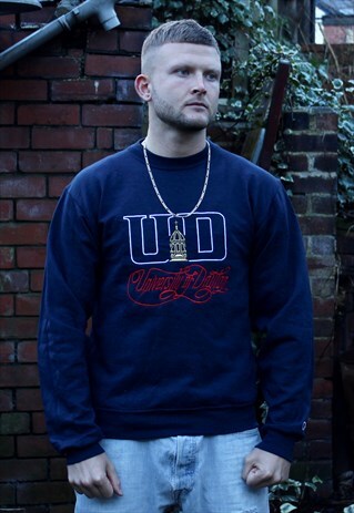 VINTAGE CHAMPION USA COLLEGE SWEATSHIRT SMALL