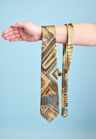 VINTAGE 70'S RETRO MOD PATTERN TIE