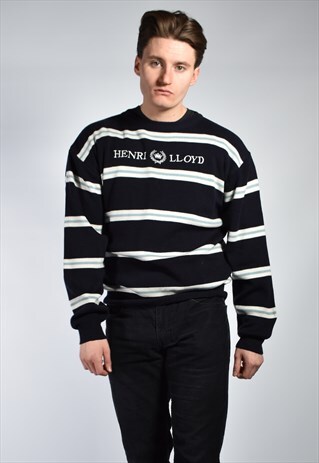 VINTAGE 90S HENRI LLOYD STRIPED JUMPER
