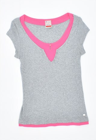 VINTAGE 90'S CHAPMIPON T-SHIRT TOP GREY