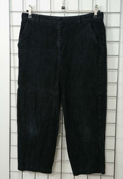 Vintage 90s Corduroy Skater Pants Blue 34/24"