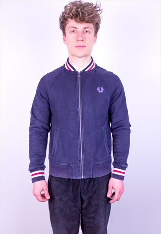 VINTAGE FRED PERRY JACKET IN BLUE