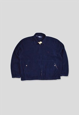 Vintage 90s Polo Ralph Lauren Fleece Harrington Jacket