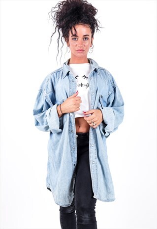 VINTAGE WRANGLER DENIM SHIRT S1210