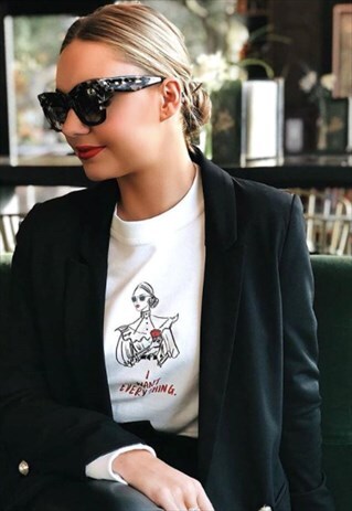 I WANT EVERYTHING ILLUSTRATED SWEATSHIRT