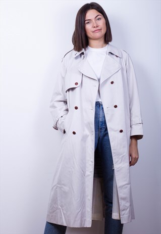 CREAM TRENCH COAT