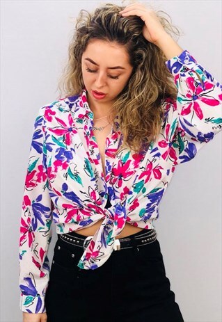 VINTAGE OVERSIZED PATTERN SHIRT