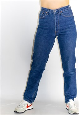Vintage 90's High Rise Slim Fit Mom Blue Levi Jeans