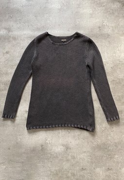 Preloved grey oversized knitted jumper