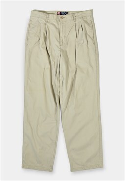 Vintage Chaps Ralph Lauren Chino Trousers Logo Beige