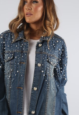 VINTAGE DENIM JACKET OVERSIZED FITTED UK 18 XXL (9DS)
