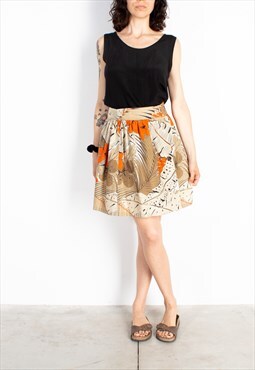 Women's MTF Beige Orange Jungle Skirt