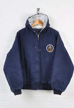 Vintage Workwear Active Jacket Navy Large