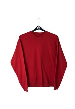 Vintage USA 90s Gildan Sweatshirt Small Red