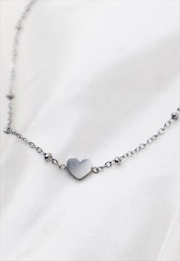 Love Heart Silver Bracelet