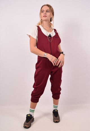 VINTAGE ADIDAS DUNGARESS BURGUNDY