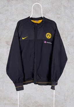Vintage Nike Borussia Dortmund Jacket Track Black XXL