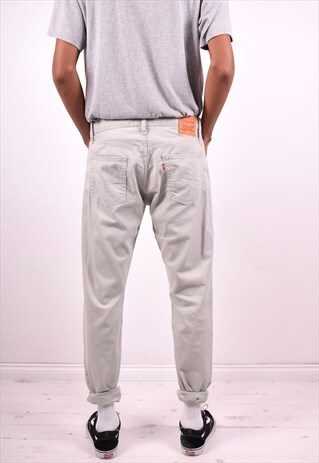 LEVI'S 514 MENS VINTAGE JEANS W34 L30 GREY 90'S