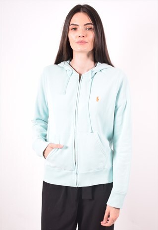 POLO RALPH LAUREN WOMENS VINTAGE HOODIE JACKET LARGE 90S