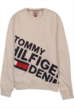 Vintage 90's Tommy Hilfiger Sweatshirt Spellout Crew Neck