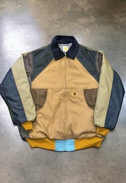 Vintage Upcycled Reworked Carhartt Abstract Patchwork Jacket