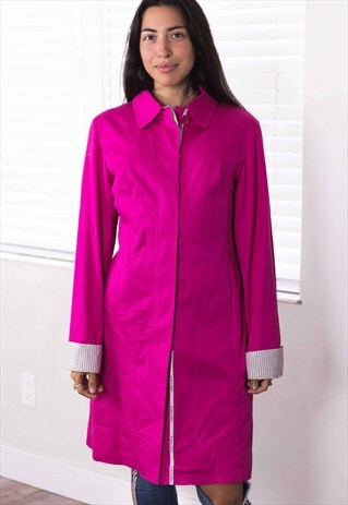 VINTAGE CK CALVIN KLEIN TRENCH COAT LOGO 90S X 24.5