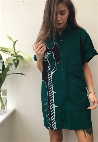 CRAZY PATTERN OVERSIZED RETRO VINTAGE UNISEX FESTIVAL SHIRT