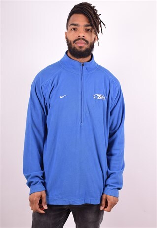 NIKE MENS VINTAGE FLEECE JUMPER XL BLUE 90S