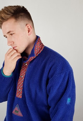 VINTAGE HELLY HANSEN RETRO COLOURFUL FLEECE