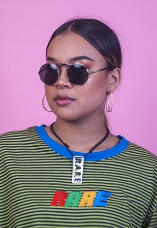 METAL FLIP UP RETRO SUNGLASSES