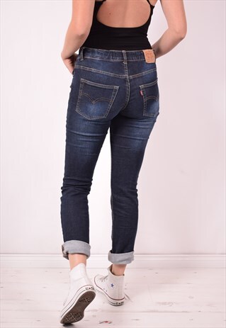 LEVI'S 511 WOMENS VINTAGE JEANS W32 L31 BLUE 90S