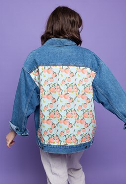 Peaches Reworked Upcycled Vintage Denim Jacket