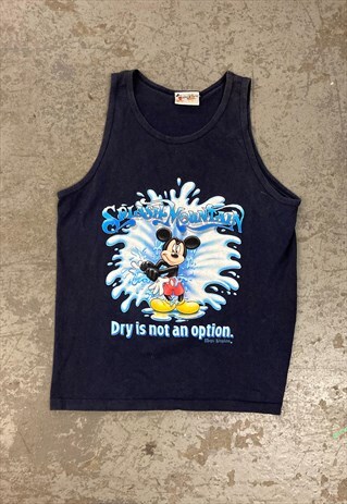 Vintage 90s Disney Vest Top with Cute Graphic Mickey Print