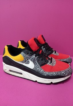 Air Max Trainers White Red Spotted Animal Low